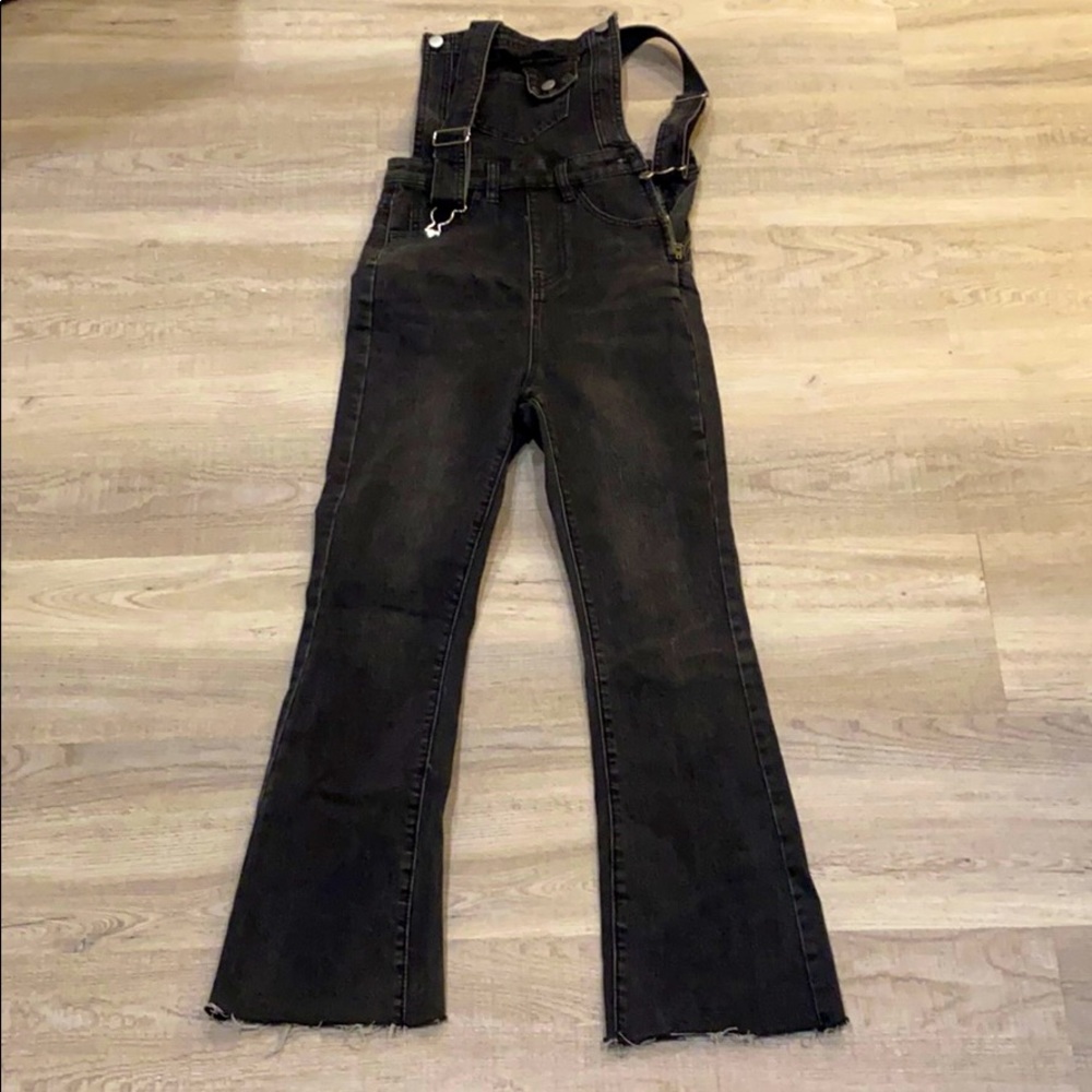Black Jean Denim Overalls